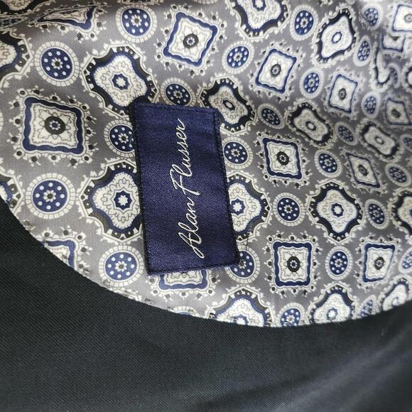 Elegant Alan Flusser Navy Blazer  SEE MEASUREMENTS IN PIC - Picture 4 of 9